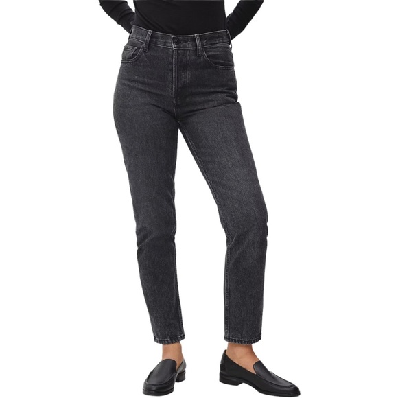 Everlane Denim - EVERLANE Black High Rise Straight Leg Jeans 29